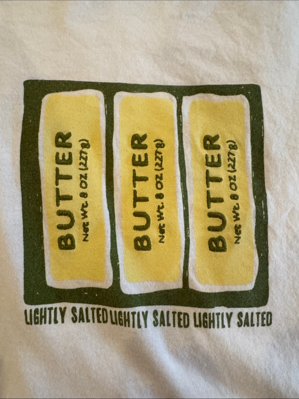 Abercrombie & Fitch white 'Butter' Graphic Tee - Picture 3 of 3